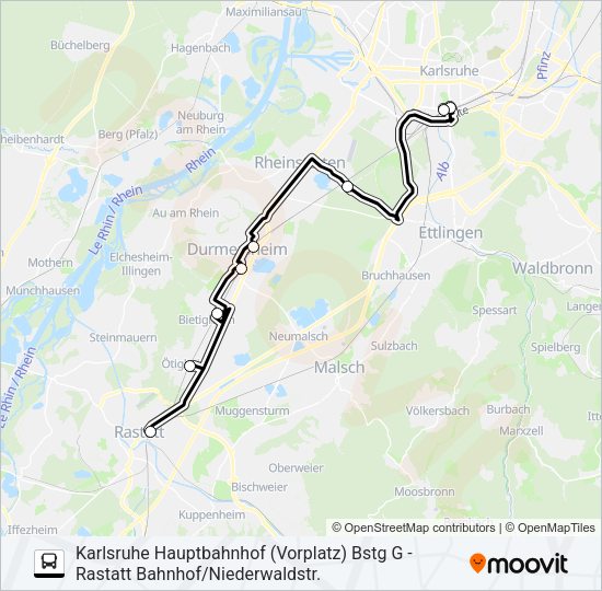 Автобус SEV S7/S8: карта маршрута