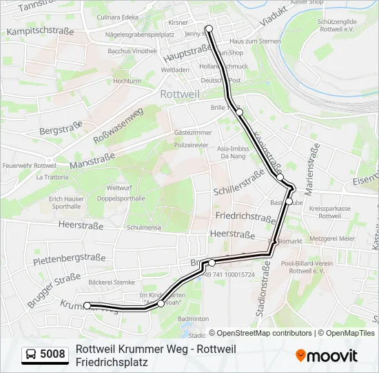 5008 Bus Line Map