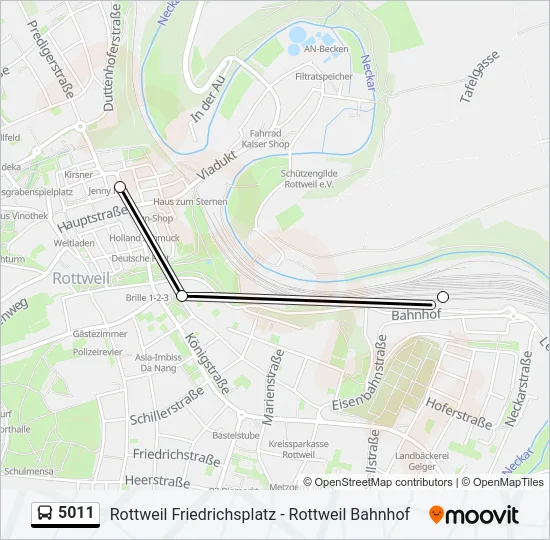 5011 Bus Line Map
