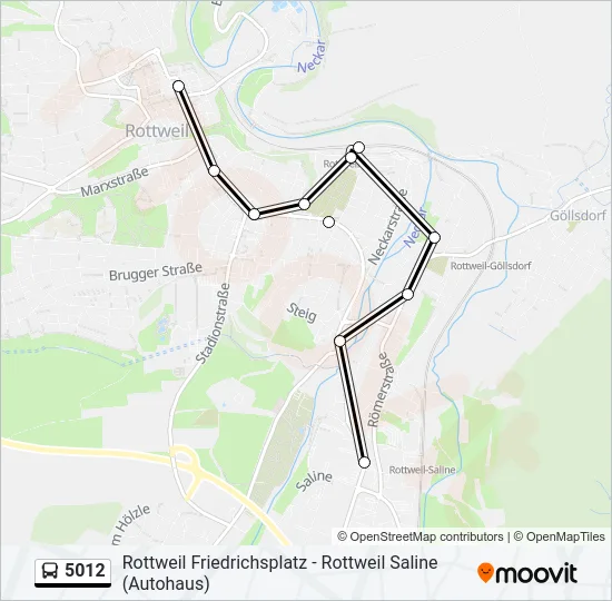 5012 Bus Line Map