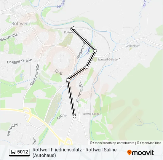 5012 Bus Line Map