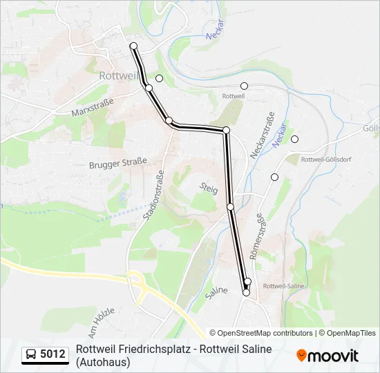 5012 Bus Line Map