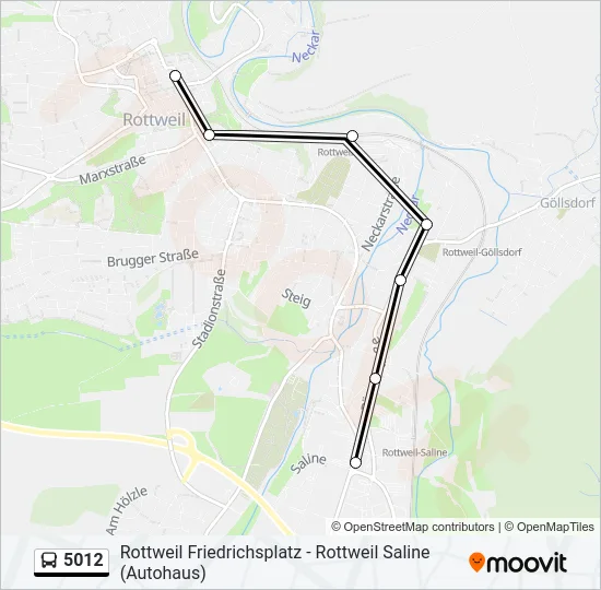 5012 Bus Line Map