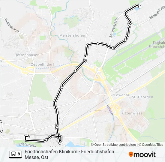 5 Bus Line Map