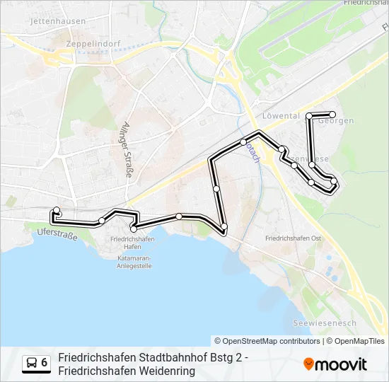 6 Bus Line Map