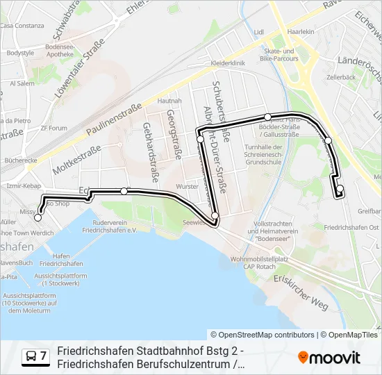 7 Bus Line Map