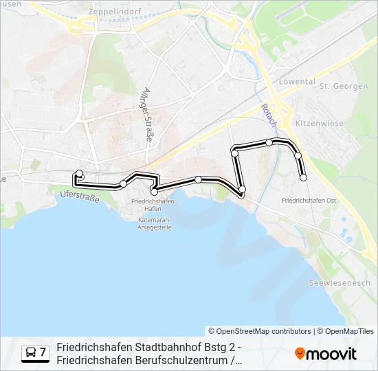 7 Bus Line Map