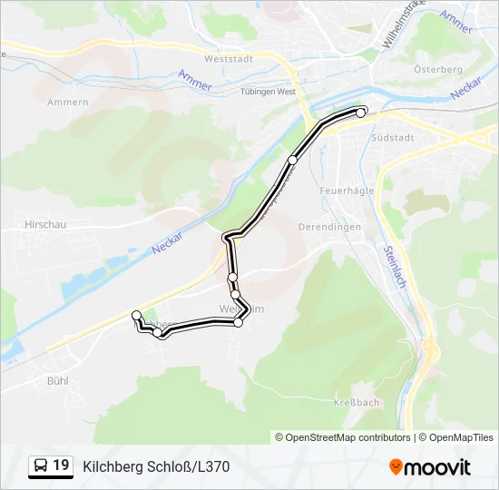 19 Bus Line Map