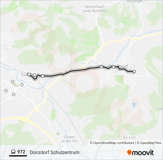 972 Bus Line Map