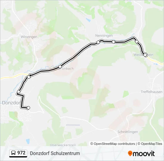 972 Bus Line Map