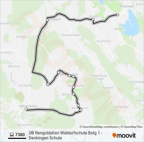 7380 Bus Line Map