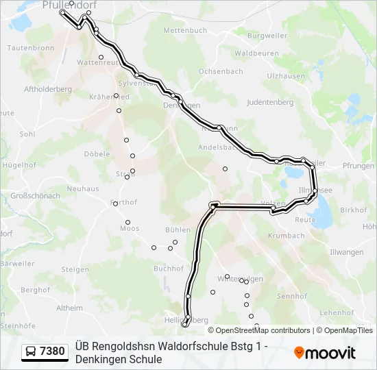 7380 Bus Line Map