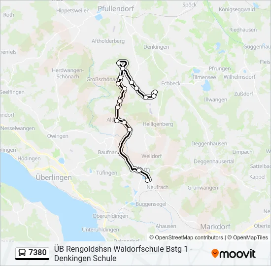 7380 Bus Line Map