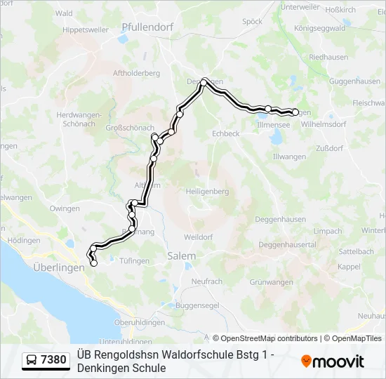 7380 Bus Line Map