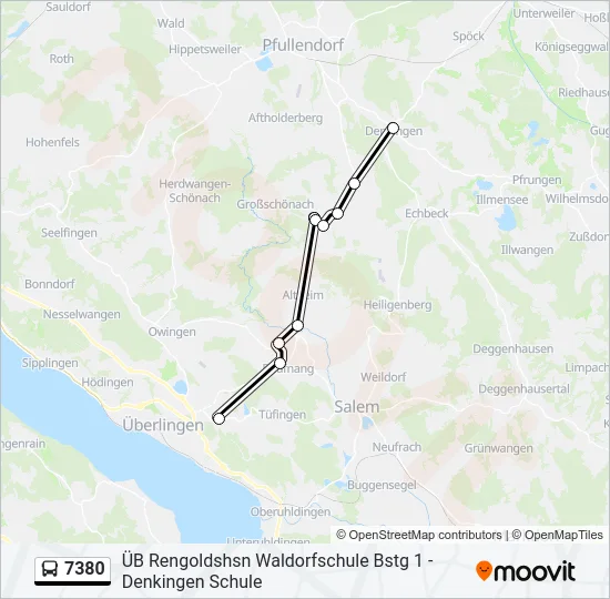 7380 Bus Line Map