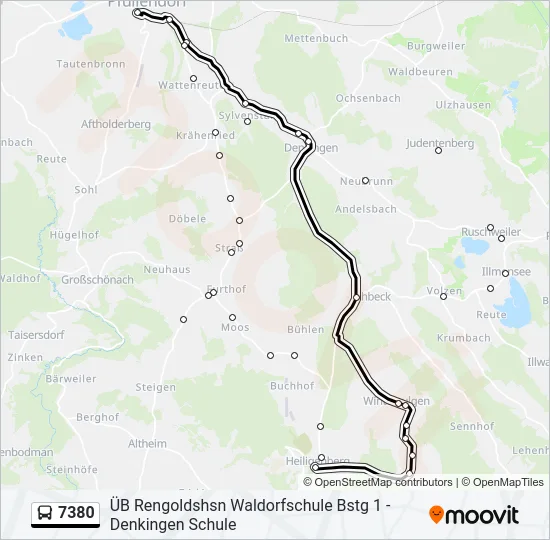 7380 Bus Line Map
