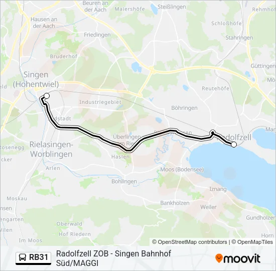 RB31 Bus Line Map