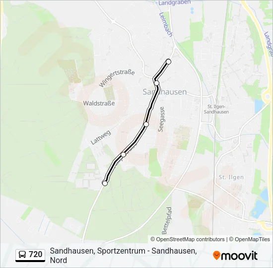 720 Bus Line Map