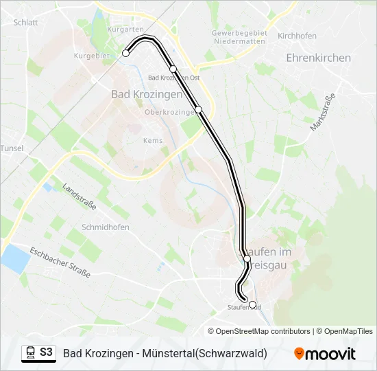 S3 Train Line Map