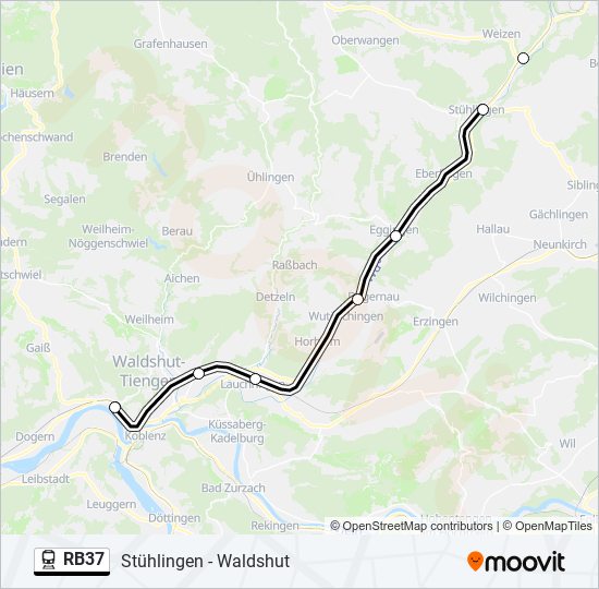 RB37 train Line Map