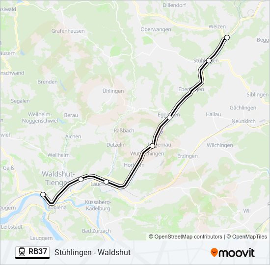 RB37 train Line Map