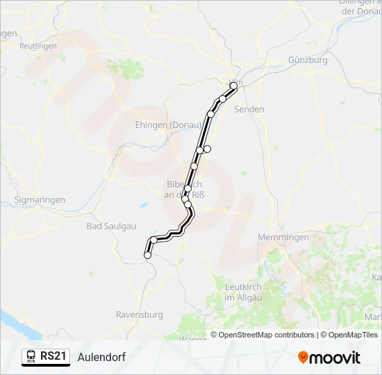 RS21 Train Line Map