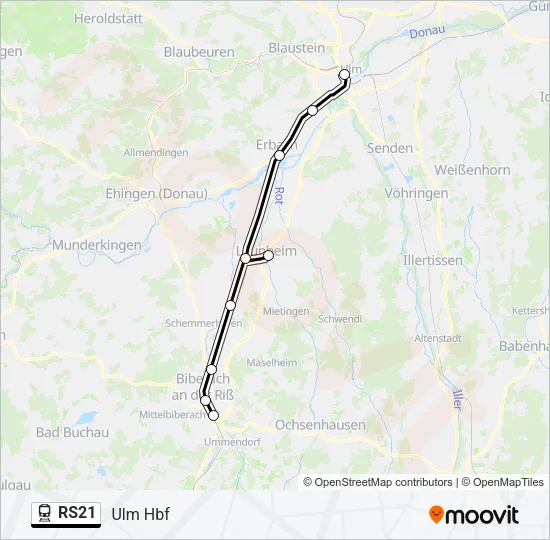 RS21 Train Line Map