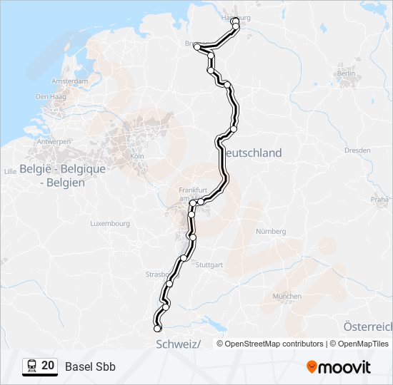 20  Line Map