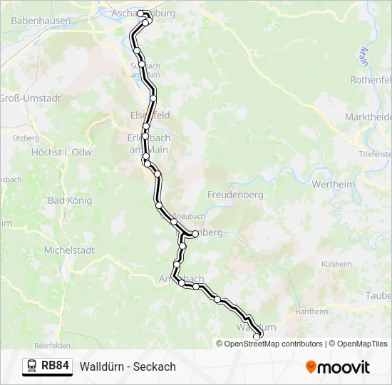 RB84  Line Map