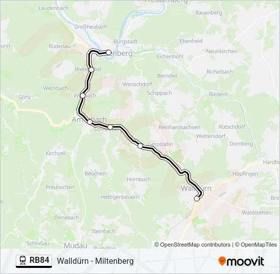 RB84  Line Map