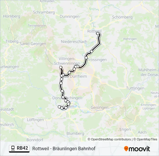 RB42 Train Line Map