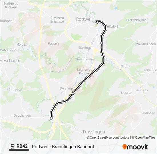 RB42 Train Line Map