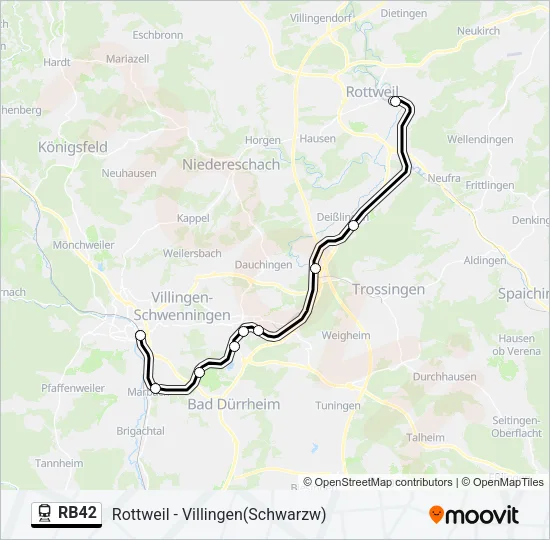 RB42 Train Line Map