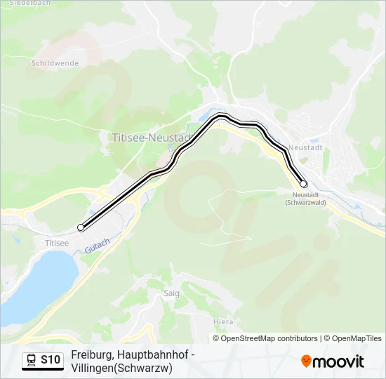 S10 Train Line Map