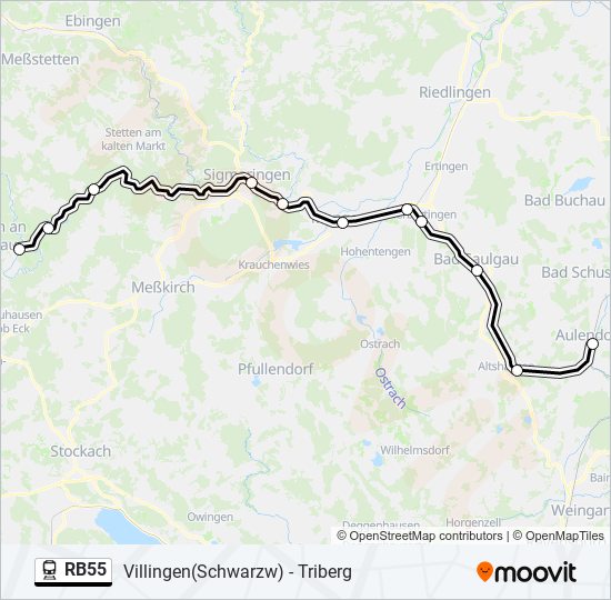 RB55 Train Line Map