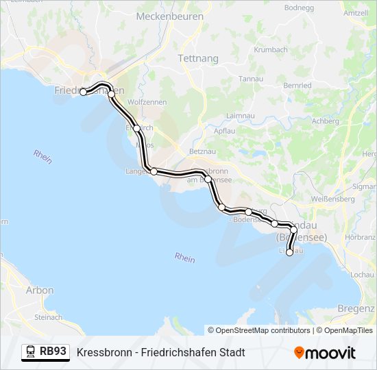 RB93 Train Line Map