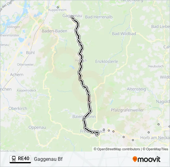 RE40  Line Map