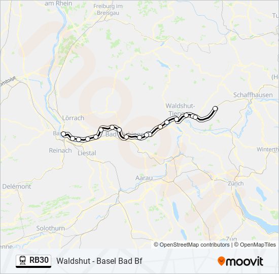 RB30 Train Line Map
