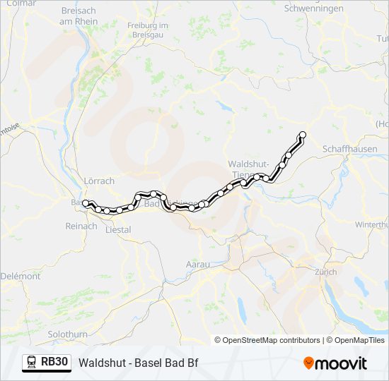RB30 Train Line Map