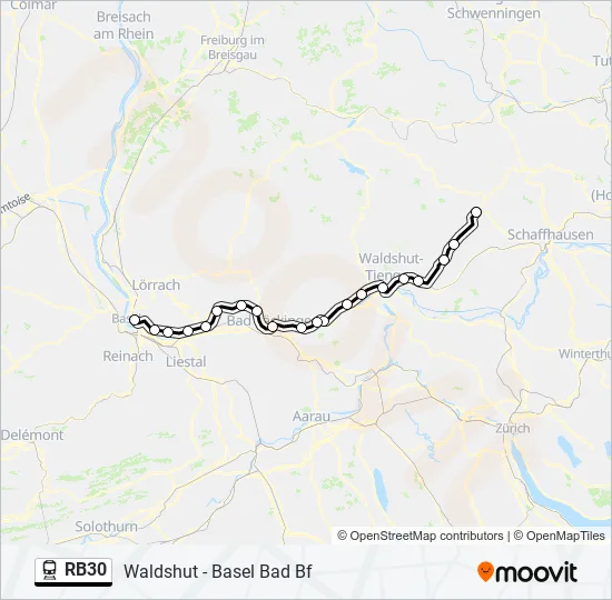 RB30 Train Line Map