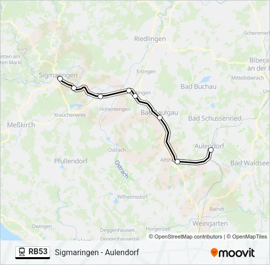 RB53 Train Line Map