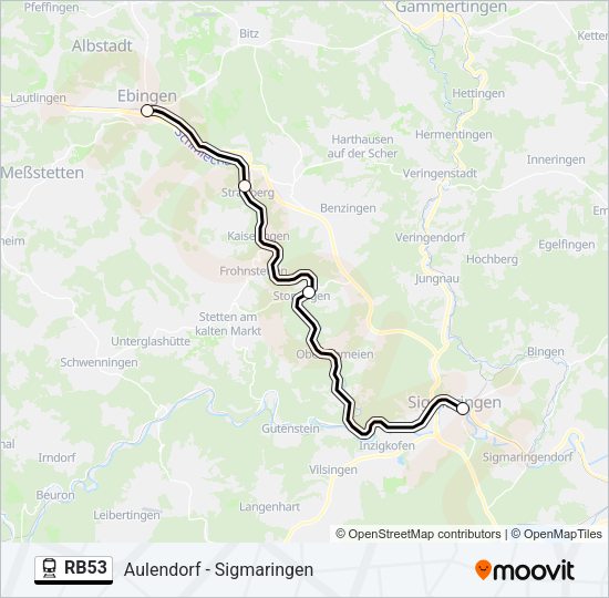 RB53 Train Line Map
