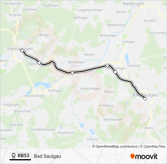 RB53 Train Line Map