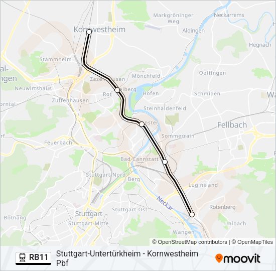 RB11 Train Line Map