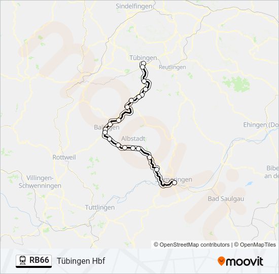 RB66 Train Line Map