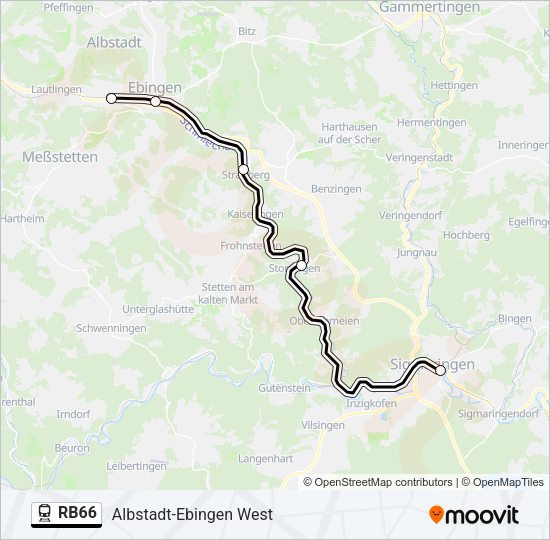 RB66 Train Line Map