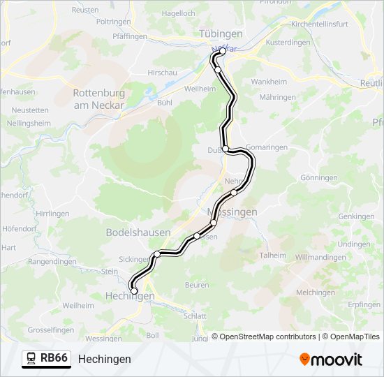 RB66 Train Line Map