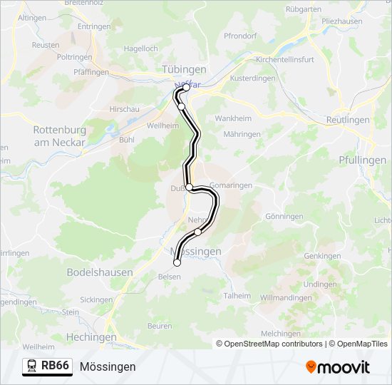 RB66 Train Line Map