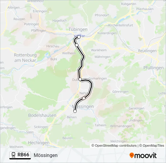RB66 Train Line Map