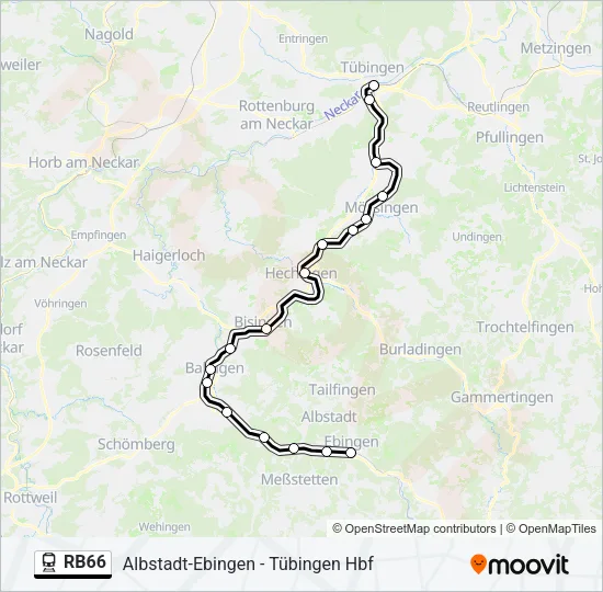 RB66 Train Line Map